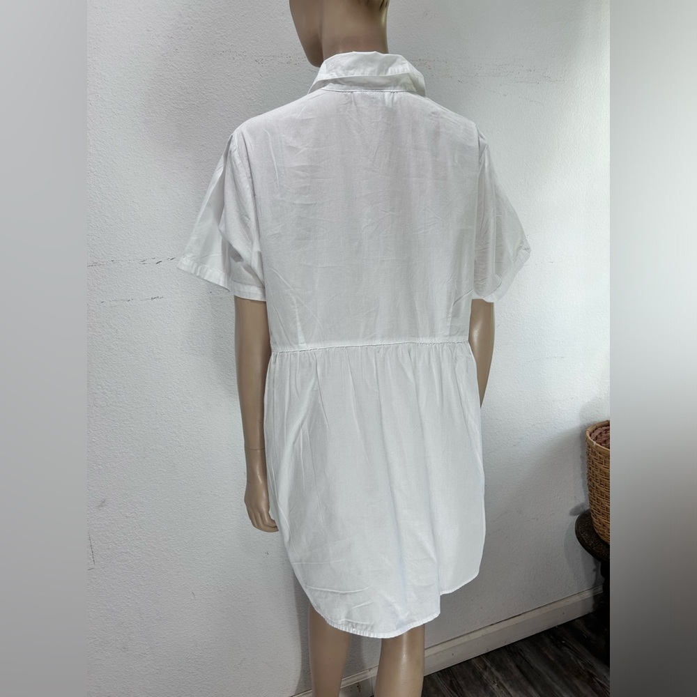 MAINSTREET BLUES white blouse short sleeve size:1X - Picture 8 of 13